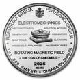thumbnail image 2 of 2025 Serbia 1 oz Proof Silver Tesla: Rotating Magnetic Field, 2 of 4