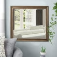 thumbnail image 5 of Benzara BM205590 Rectangular Wooden Frame Beveled Mirror, Oak Brown & Silver, 5 of 5