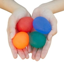RMS 4-Pack Hand Exercise Balls - Physical & Occupational Therapy Kit for Strengthening Grip & Reducing Stiffness