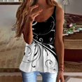 thumbnail image 2 of Mujeres señoras imprimir sin mangas o-cuello pulóver chaleco camisetas sin mangas camisas blusa Fridja qr3282, 2 of 5