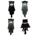 thumbnail image 3 of lanema Funny Viking Beard Knit Beanie Hat for Masquerade Parties, 3 of 14