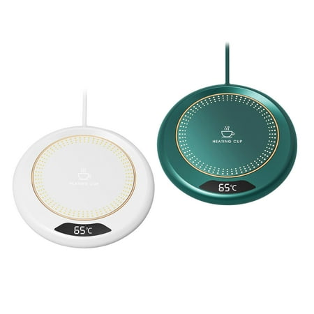 

Almohadilla Térmica para Calentador de Tazas Alfombrilla Portátil para Tazas 2x Verde blanco