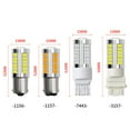 thumbnail image 3 of LED 1156 1157 5730 5630 33SMD Car Tail Bulb Brake Lights Auto Reverse Lamp Daytime Running Light 3157-red light, 3 of 8
