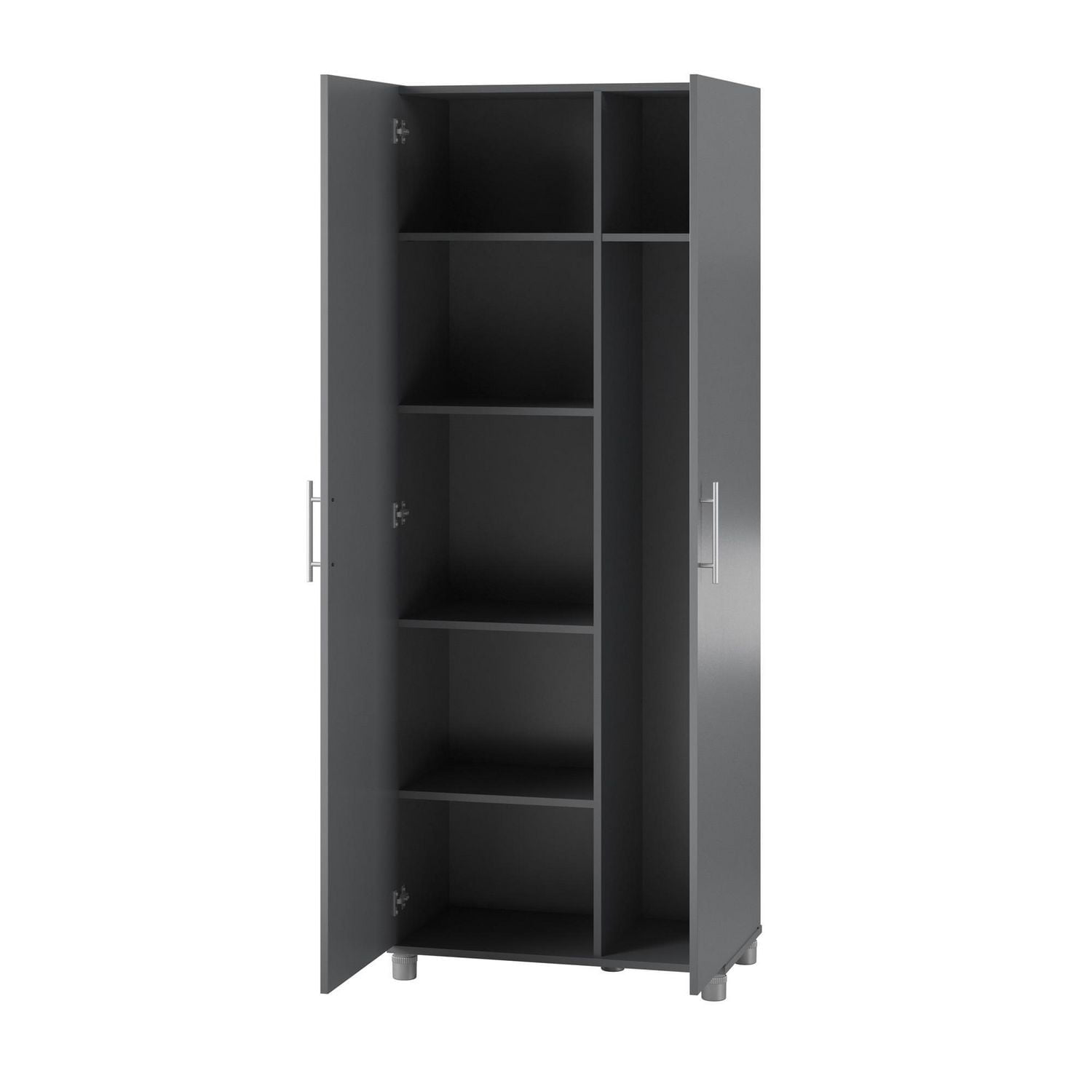 Systembuild Evolution Camberly Tall Asymmetrical Cabinet, Graphite Gray