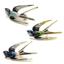 Soumake Fashion Women Enamel Swallow Bird Collar Brooch Pin Lapel Clothes Jewelry Decor