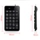 thumbnail image 2 of mini USB de tamaño completo con 23 teclas Anti-caída silencioso - Letras impresas grandes, Capacidad multimedia ergonómico de jinwen Mini teclado con cable, 2 of 8