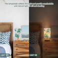 thumbnail image 5 of Turtles in Ocean Bedside Table Lamp LED Warm Lights with USB Charging Port Retro Cylinder Desk Lamps, 5 of 7