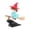 Sky Blue, variant on Car Dashboard Wobble Ornament, Halloween Witch Broom Inertia Swinging Figurine, Battery-Free Plastic Decor For Car Interior & Desk Halloween Gift