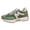 Green, variant on Platform Sneakers for Women Lace up Running Shoes Retro Color Block Classic Trainers Athletic Tennis Walking Shoes with Arch Support Green Size 7