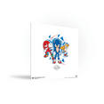 thumbnail image 5 of Gallery Pops Sonic the Hedgehog 3 - Hero Trio Illustrated Wall Art, Unframed Version, 12" x 12", 5 of 5