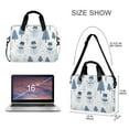 thumbnail image 3 of FORMRS 16" Laptop Sleeve Bag Carrying Case with Handle Travel Shoulder Briefcase, White Snowman, 3 of 8