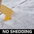 thumbnail image 4 of BRICHOEE 8 x 10 Shag Area Rugs, Soft Indoor Modern Nursery Rug, White Plush Shaggy Throw Carpets for Boy and Girls Room Dorm Living Room, 4 of 6