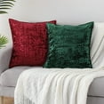 thumbnail image 5 of 2 Pcs Velvet Throw Pillow Covers, Soft Jacquard Throw Pillow Case Cushion Case, 5 of 7