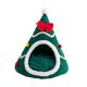 thumbnail image 3 of Cama para gatos con forma de árbol de Navidad, casa semicerrada para gatos, cama cueva navideña, L, 3 of 9