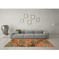 thumbnail image 3 of Ahgly Company Indoor Square Abstract Brown Modern Area Rugs, 5' Square, 3 of 4