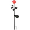 Moonrays Solar-Powered LED Rose Flower Stake Light, Pink