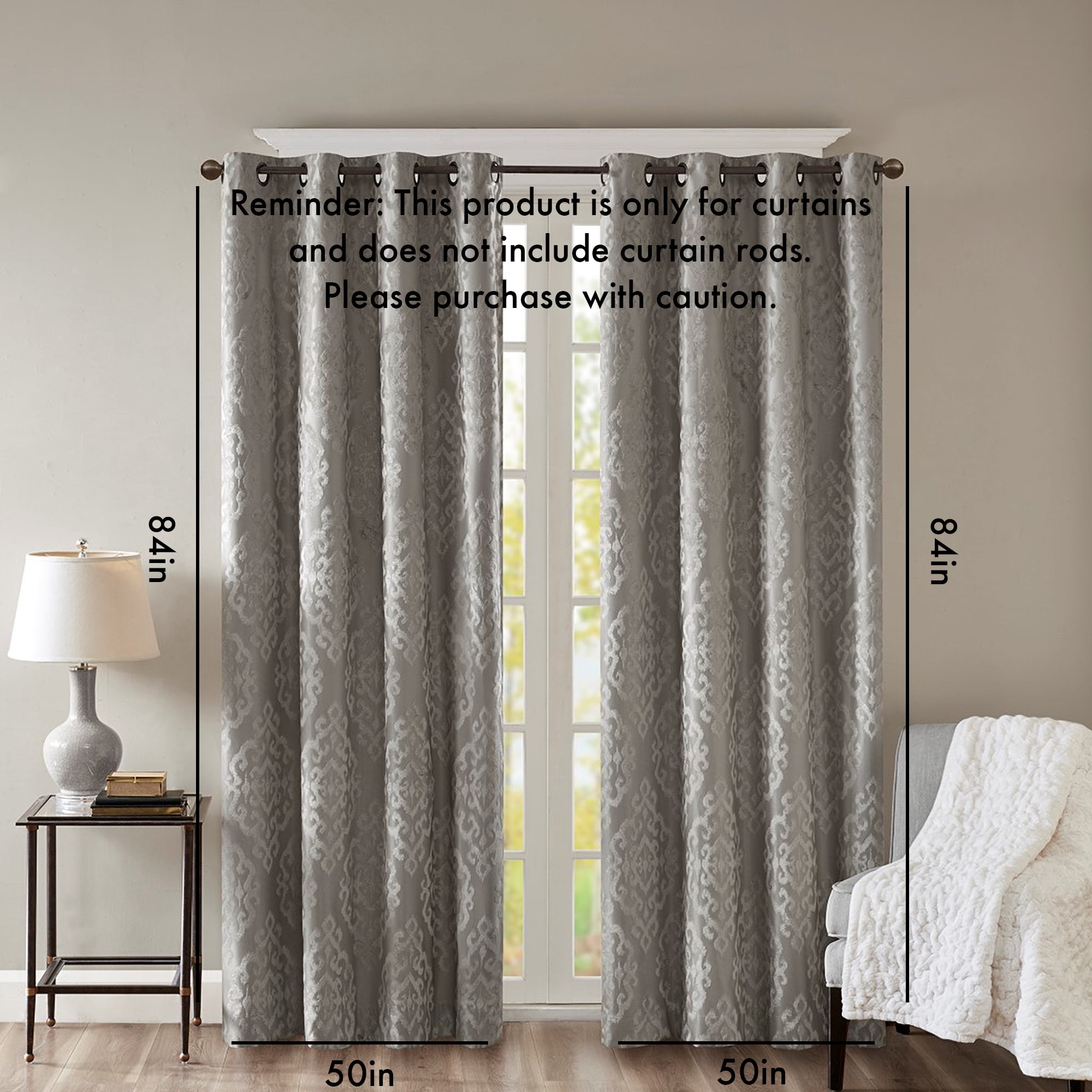 Blackout Grommet Top Curtain Panel (Only 1 Pc Panel)