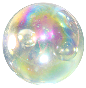 NEW 1 GIANT SOAP BUBBLE 42mm GLASS MARBLE TRADITIONAL GAME or COLLECTOR'S ITEM 