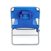 Ostrich The Original Chaise Beach Chair, Folding & Reclining Outdoor Lounger, Ocean Blue