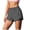Dark Gray, variant on Women's Workout Shorts Athletic Running Shorts Crossover High Waisted Gym Shorts with Zipper Pockets (Dark Gray, XXL)