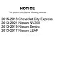 thumbnail image 2 of Transit Auto Front Hub Bearing Assembly and Link Kit for Car Nissan Sentra NV200 LEAF Chevrolet City Express - Left Right Side (Driver Passenger) K7T-100617, 2 of 11