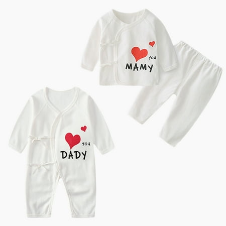 

URMAGIC Baby Unisex Cartoon Long Sleeve 3PCS Pajamas Set Clothes for 0-6 Months