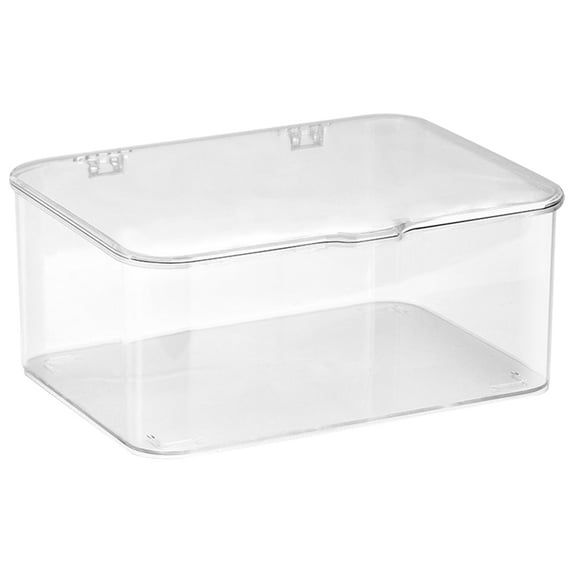 OULII Desktop Storage Box Transparent Plastic Multi Functional Organizing Box