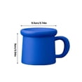 thumbnail image 2 of Taza de cerámica con tapa, juego de 1 taza de café de dos colores, capacidad de 325 ml for oficina o for combinar en pareja., 2 of 5