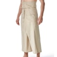 thumbnail image 6 of JUUYY Men's Thai Fisherman Pants AdjustableStylish for Yoga Meditation Dance Martial Arts More Wide Leg Pants Loose Fit Pants Khaki Free Size, 6 of 8