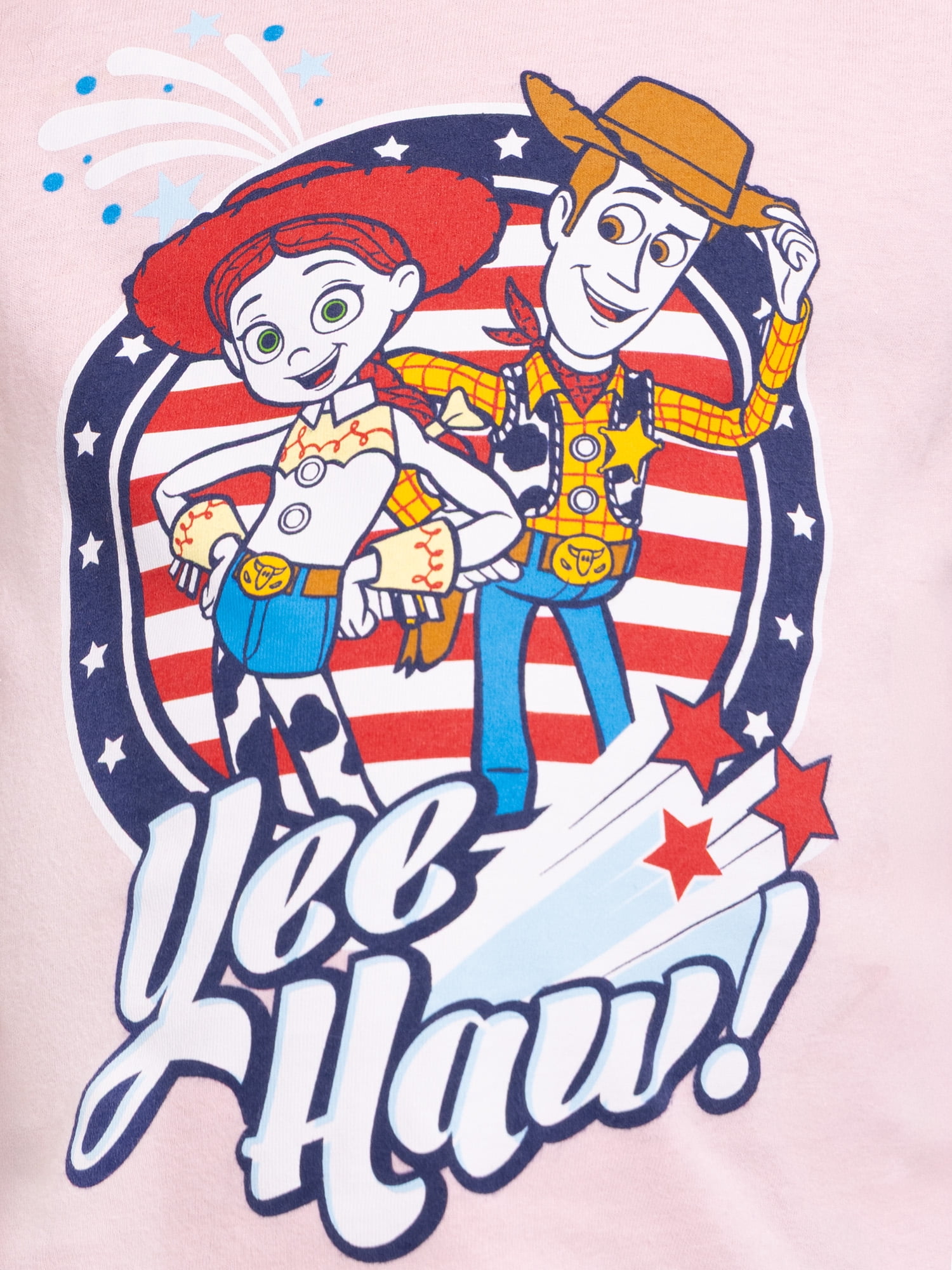 Toy Story Toddler Graphic Patriotic Americana Americana Crewneck Tee with Short Sleeves, Sizes 12M-5T