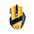 thumbnail image 1 of iMICE X7, doble clic, 7 botones, USB, con cable, óptico, para juegos de computadora, ratón, luz de fondo LED respiratoria, ratones para juegos Guardurnaity DN1138-02B, 1 of 2
