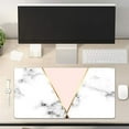 thumbnail image 5 of Mouse Pad, Large Desk Pads On Top of Desks, Waterproof Mousepad, Cute Computer PC Laptop Writing Pads Accessories for School Office Home 31.5" x 15.7" - Marble with Gold Triangles, 5 of 6