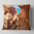 thumbnail image 2 of Designart Sky from Antelope Canyon - Landscape Photo Throw Pillow - 18x18, 2 of 5