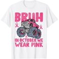 thumbnail image 1 of Bruh in October We Wear - Camiseta para niños con cáncer de mama rosa, 1 of 2