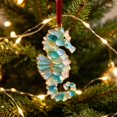 thumbnail image 4 of Seahorse 2D Acrylic Christmas Ornaments, Flat Sea Animal Hanging Decoration for Christmas Tree Holiday Home Decor, Festive Xmas Tree Ornament Keepsake Gift for Family Friends 1pc, 4 of 5