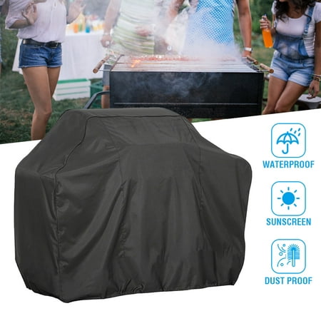 Barbecue Gas Grill Cover, Waterproof BBQ Cover, Anti-Tearing, Windproof, Dust-Proof UV-Resistant, Anti-Fading and Suitable for Most Barbecue (Best Gas Mask For Tear Gas)