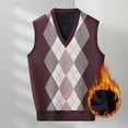thumbnail image 2 of uikmnh Fall Sweater Mens Autumn Winter Casual Fashion V Neck Sleeveless Knit and Vest Sweater Vest, 2 of 3
