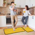 thumbnail image 6 of 2-Piece Kitchen Rugs Set Non-Slip Mats Carpet Floor for Kitchen, Bathroom (19.7"x27.6" & 19.7"x47.2") Confetti and Stars Scattered, 6 of 7