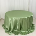 thumbnail image 6 of BalsaCircle 132 in Sage Green Satin Round Tablecloth Wedding Party Events Reception Catering Decorations Supplies, 6 of 8