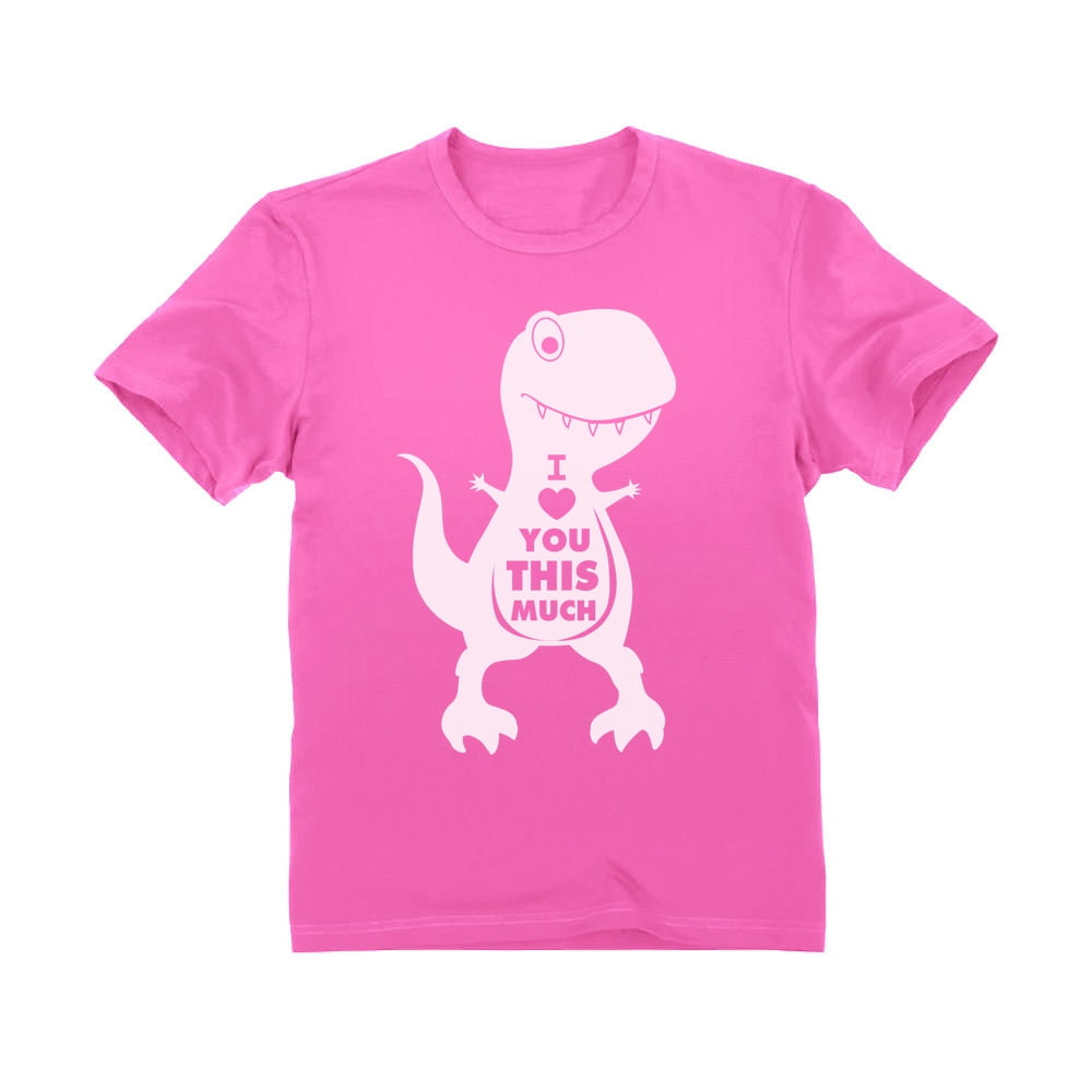 TeeStars Mothers Day I Love You This Much T-Rex Toddler Kids T-Shirt
