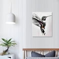 thumbnail image 4 of Nawypu Hummingbird Art Prints Posters, Black and White Photography Wall Art, Wildlife Safrai Jungle Nature Inspired Photos, Exotic Animal Wall Decor. (Hummingbird), 4 of 5