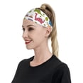 thumbnail image 6 of Yiaed Cute Dinosaur Print Sports Headbands,Moisture Wicking Workout Headband, Sweatband Headbands for Running,Cycling for Women and Men, 6 of 8