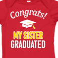 thumbnail image 4 of Inktastic Congrats My Sister Graduated with Cap Boys or Girls Baby Bodysuit, 4 of 5