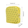 thumbnail image 2 of Bolsas de Maquillaje Viaje de Puntos Cuadrados Versátiles 1 Pc Únicas Amarillo Gris Poliéster, 2 of 5