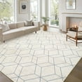 thumbnail image 2 of HOMERRY Geometric Print Non Slip Area Rug 8' x 10' for Living Room Washable Indoor Carpet, Beige, 2 of 6