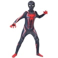 thumbnail image 2 of Spider Costume, Super Spider Hero Full Body Zentai, Spider Like Man Cosplay Costume Full Body Zentai Jumpsuit Fancy Dress Halloween Costumes for K'i'd's, Black, L, 2 of 2