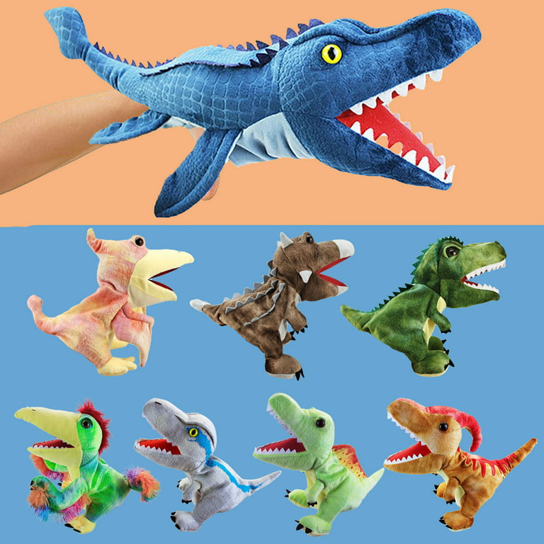 Finger Puppets Dinosaurs Colorful 5 Pieces, Toys \ Dinosaurs