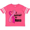 thumbnail image 3 of Inktastic Breast Cancer Awareness I Support My Nana with Pink Ribbon Boys or Girls Toddler T-Shirt, 3 of 5