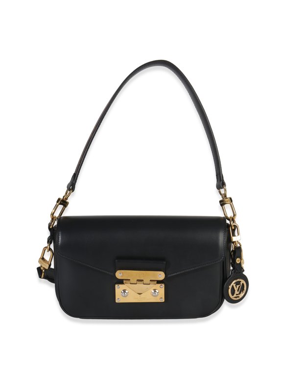 Pre-Owned Louis Vuitton Black Calfskin Monogram Swing Bag