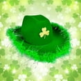 thumbnail image 2 of AWZXDE Bucket Hat Holiday Party Irish Style Casual Performance Green Unique Edge Fishing Hats For Men, 2 of 4